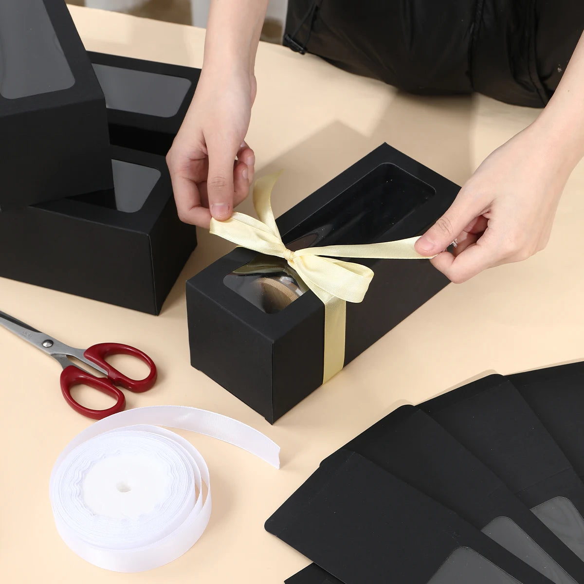 10 boîtes cadeaux en verre blanc noir, laser argenté, boîtes d'affichage en verre, boîtes cadeaux transparentes, bocaux pour tasses d'eau, verre de sublimation