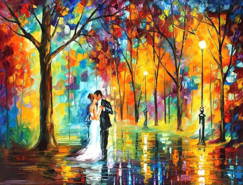 Paris In the Rain Canvas Paintings Landscape Posters and Prints Nordic Graffiti Wall Art Murals Pictures Living Room Decoration
