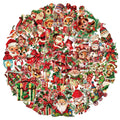 10/30/50 Pièces Autocollants Rétro Mignon Père Noël Dessin Animé Noël pour Ordinateur Portable Téléphone Scrapbook Valise Mural Enfant Jouets Classiques