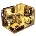 1 unidad, casa de muñecas de madera DIY, kit de modelo de montaje, rompecabezas 3D, regalos de cumpleaños y Navidad para adolescentes y adultos, micro modelo de decoración del hogar