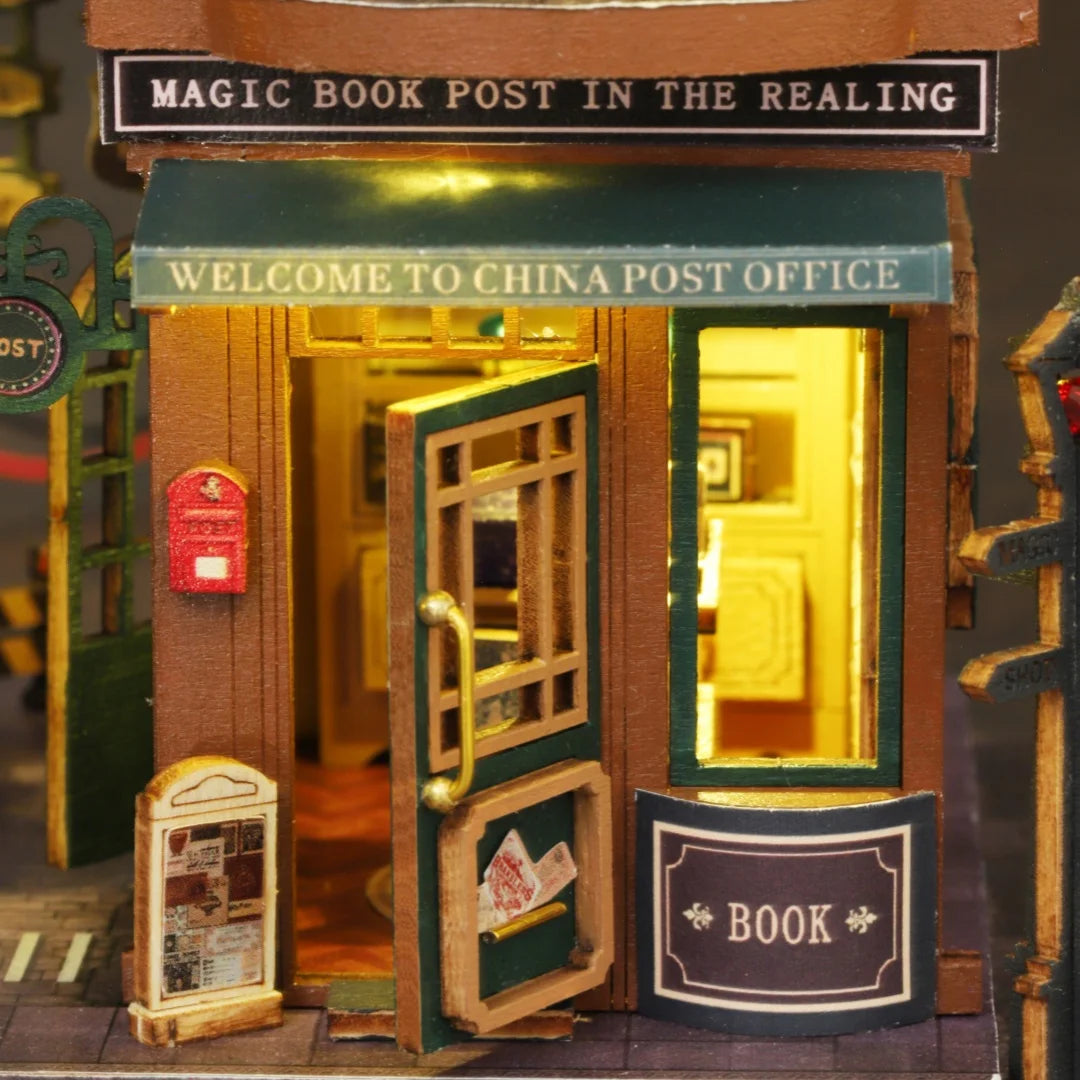 Nouveau kit miniature DIY TWILIGHT BOOK CITY - Maquette 3D de coin livre faite à la main, idée cadeau créative pour Noël et le Black Friday