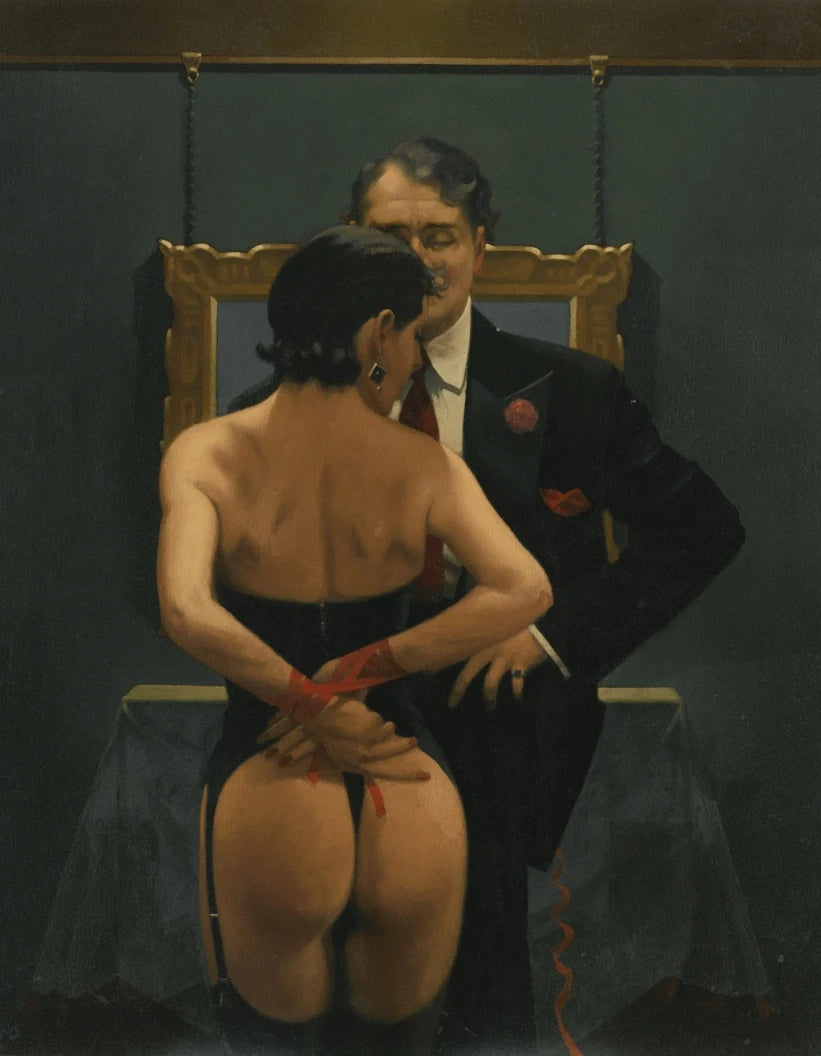 Jack Vettriano Classic Sexy Woman Portrait Nude Lover Poster Vintage Canvas Painting Wall Art Picture Erotic Home Room Decor