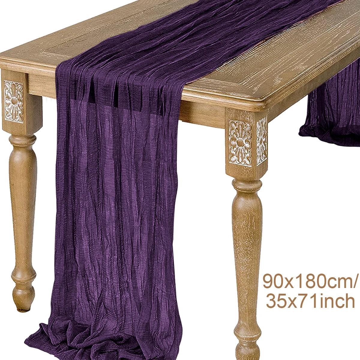 Camino de Mesa de Gasa Semitransparente, Salvia, Gasa de Queso, Decoración de Mesa, Comedor, Boda Vintage, Fiesta de Navidad, Banquetes, Arcos, Decoración de Pasteles