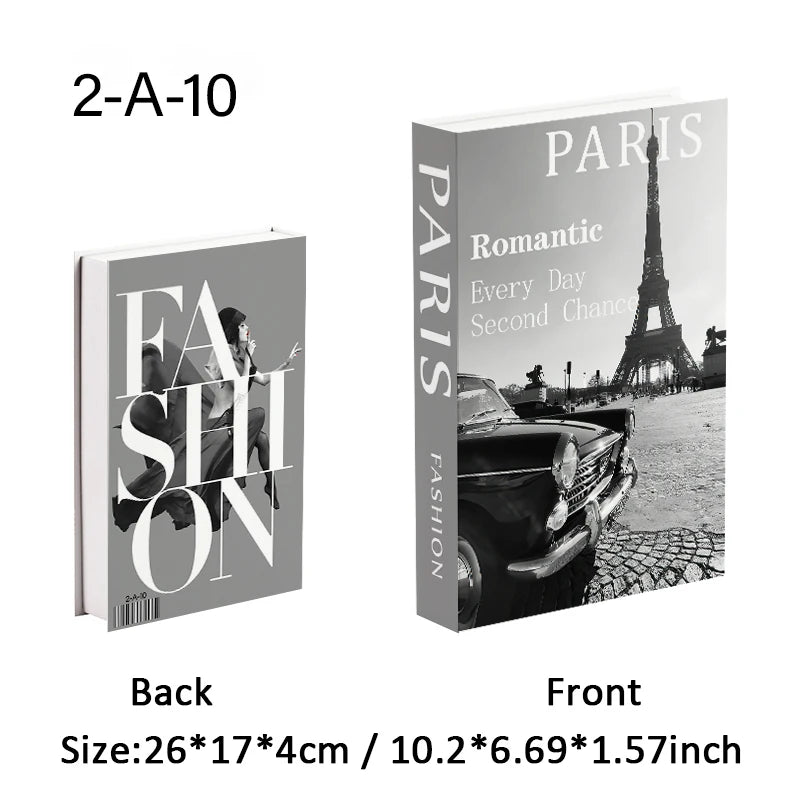 Monet Luxury Fake Books Interior Decoration Open Decorative Books Storage Box Bauhaus Boho Ornaments Coffee Table Shelf Decor