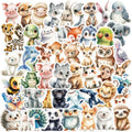 10/30/50pcs Cute Cartoon Watercolor Animal Graffiti Stickers DIY Suitcase Laptop Luggage Water Bottle Decoration Sticker Decals