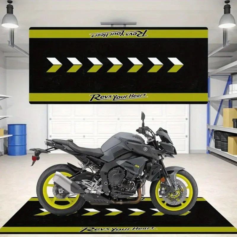 Tapis de sol d'affichage de moto VIKAMA, Décoration d'intérieur résistante à la saleté, Tapis de couloir et de passage, Couverture de chevet de chambre
