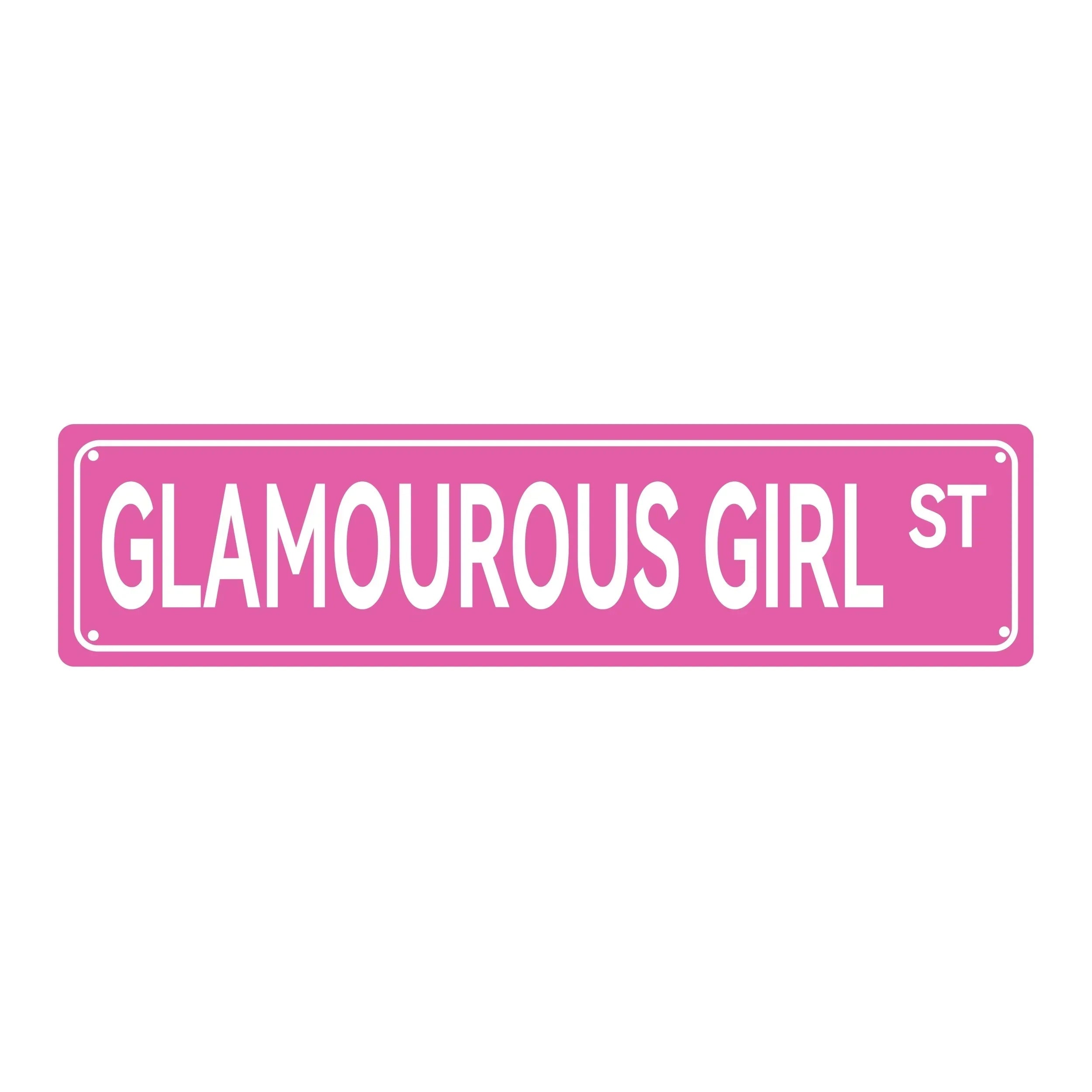 BrandName Aluminum Cheerleading Sign | Cheerleader St Princess St | Vintage Funny Street Decor for Home Club Walls