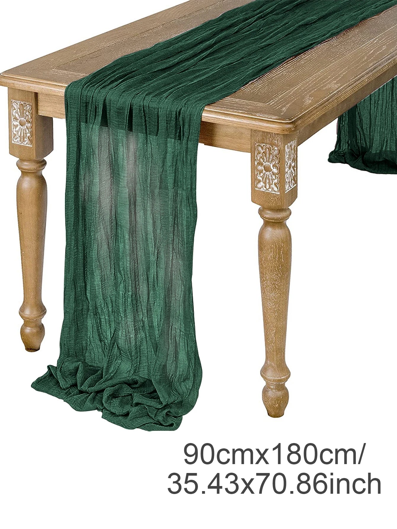 Camino de Mesa de Gasa Semitransparente, Salvia, Gasa de Queso, Decoración de Mesa, Comedor, Boda Vintage, Fiesta de Navidad, Banquetes, Arcos, Decoración de Pasteles