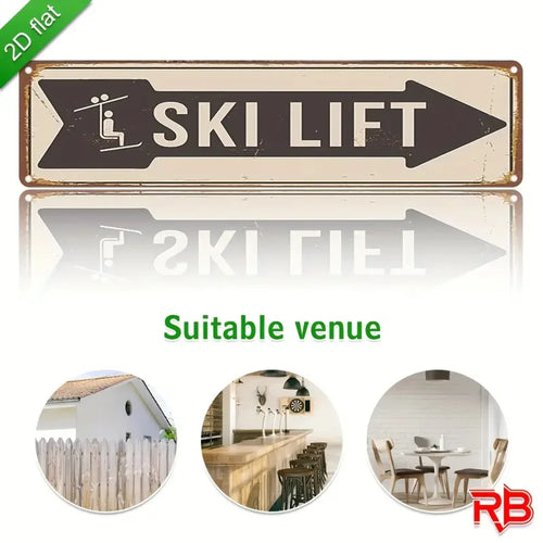 Letrero metálico 2D plano, 1 pieza, de remonte antiguo - Arte de pared de aluminio de 16x4 pulgadas, decoración rústica para interiores y exteriores para el hogar