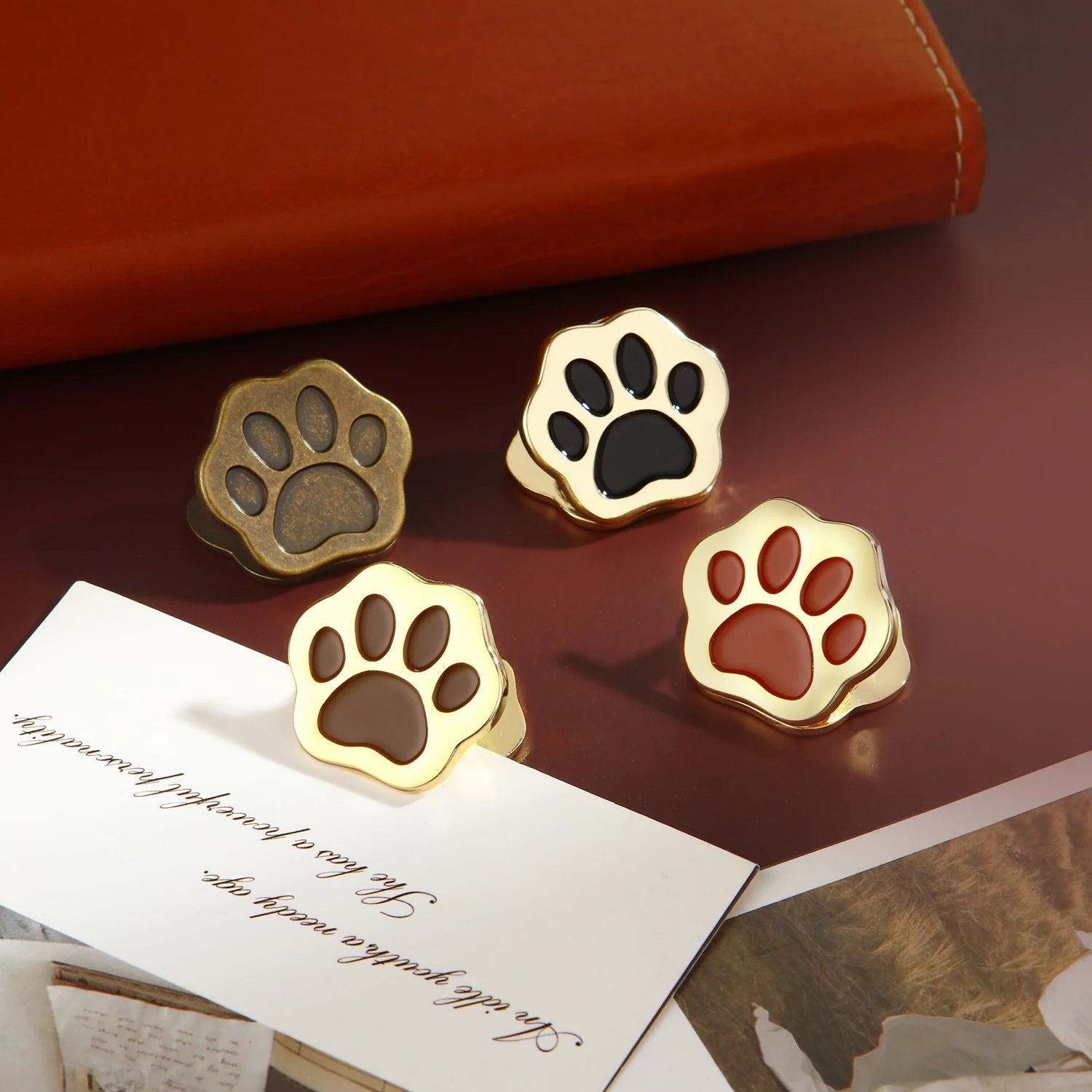 Trombones Serre-Papiers Patte de Chat en Métal Clips de Facture Pliants pour Notes Pince à Billets Fournitures de Bureau et Scolaires