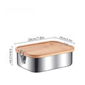 Fiambreras de acero inoxidable 304, recipientes sellados, caja de sushi portátil, bento para acampada, vajilla, portador de alimentos a prueba de fugas