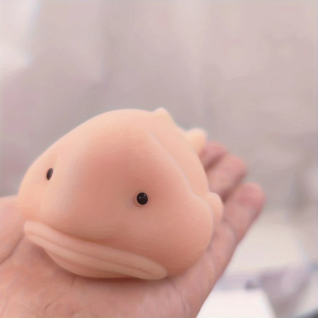 1 unidad de juguetes de compresión Blobfish, animales sensoriales suaves Pop Fidget Toys para niños y adultos, juego de alivio del estrés, regalos de fiesta de Halloween y Navidad