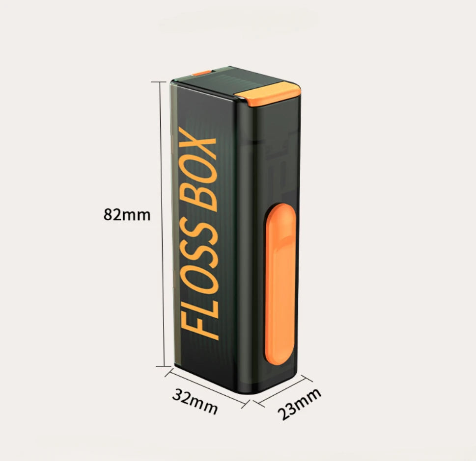 Dispensador de Hilo Dental de 20 Piezas que Contiene 10 Hilos Dentales, Caja de Almacenamiento de Hilo Dental Recargable Automática para el Cuidado de la Higiene Bucal