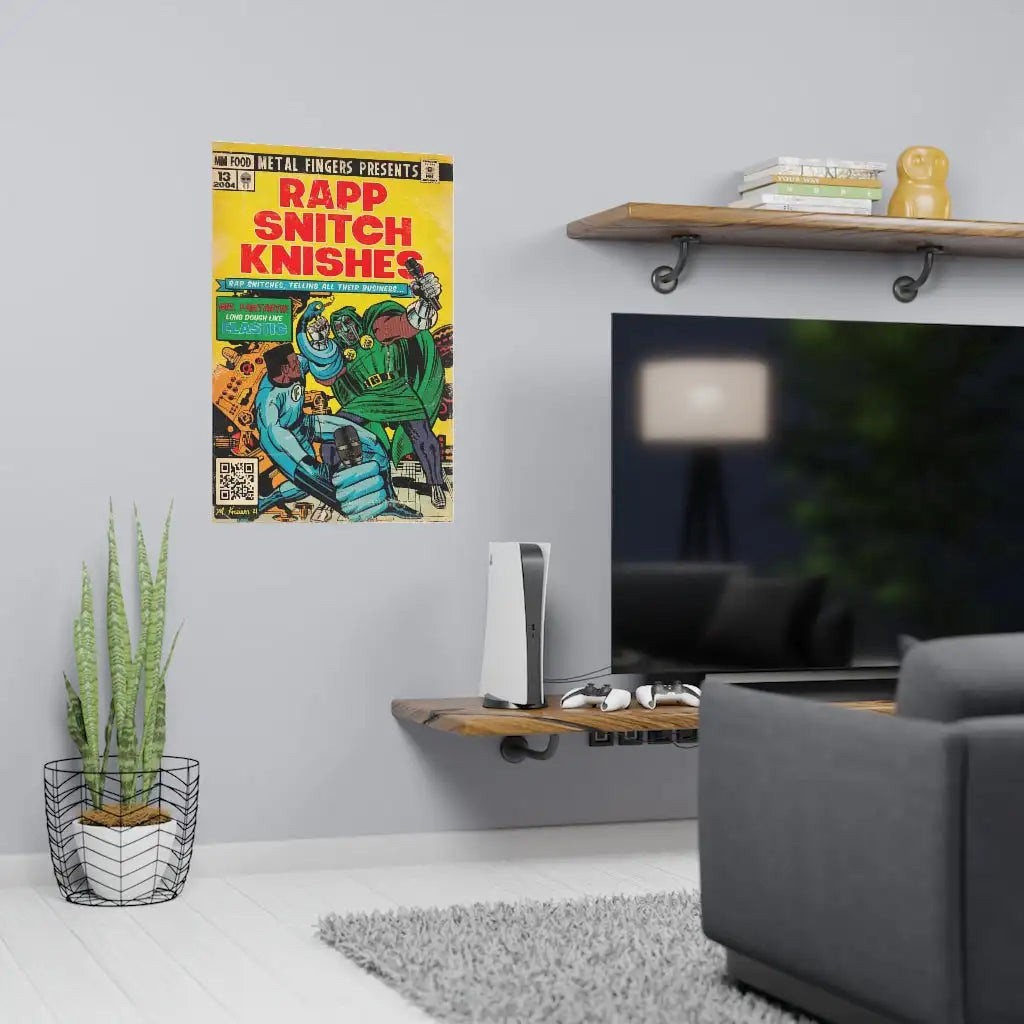 MF Doom Comic Poster Aesthetic Nas Michael Jackson Music Album Hip Hop Rapper Manga Vintage Canvas For Wall Art Mural Room Decor
