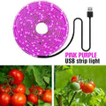 LED Grow Light Full Spectrum 5V USB Grow Light Strip 1m-5m 2835 Chip LED Phyto Lamp for Plants Flowers Greenhouse Hydroponic