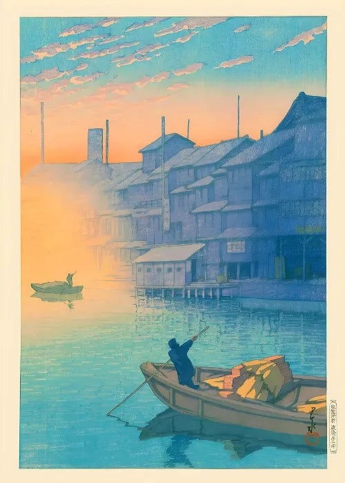 Ukiyo E Carteles Japoneses Vintage Antiguo Paisaje Japonés Bellas Artes Decoración Galería Ukiyo Impresiones Estéticas Pintura en Lienzo