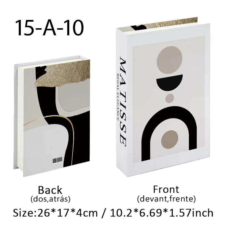 Black Cat Monet Bauhaus Luxe Decorative Books Fake Book Storage Box Interior Decoration Ornament Coffee Table Bedroom Home Decor