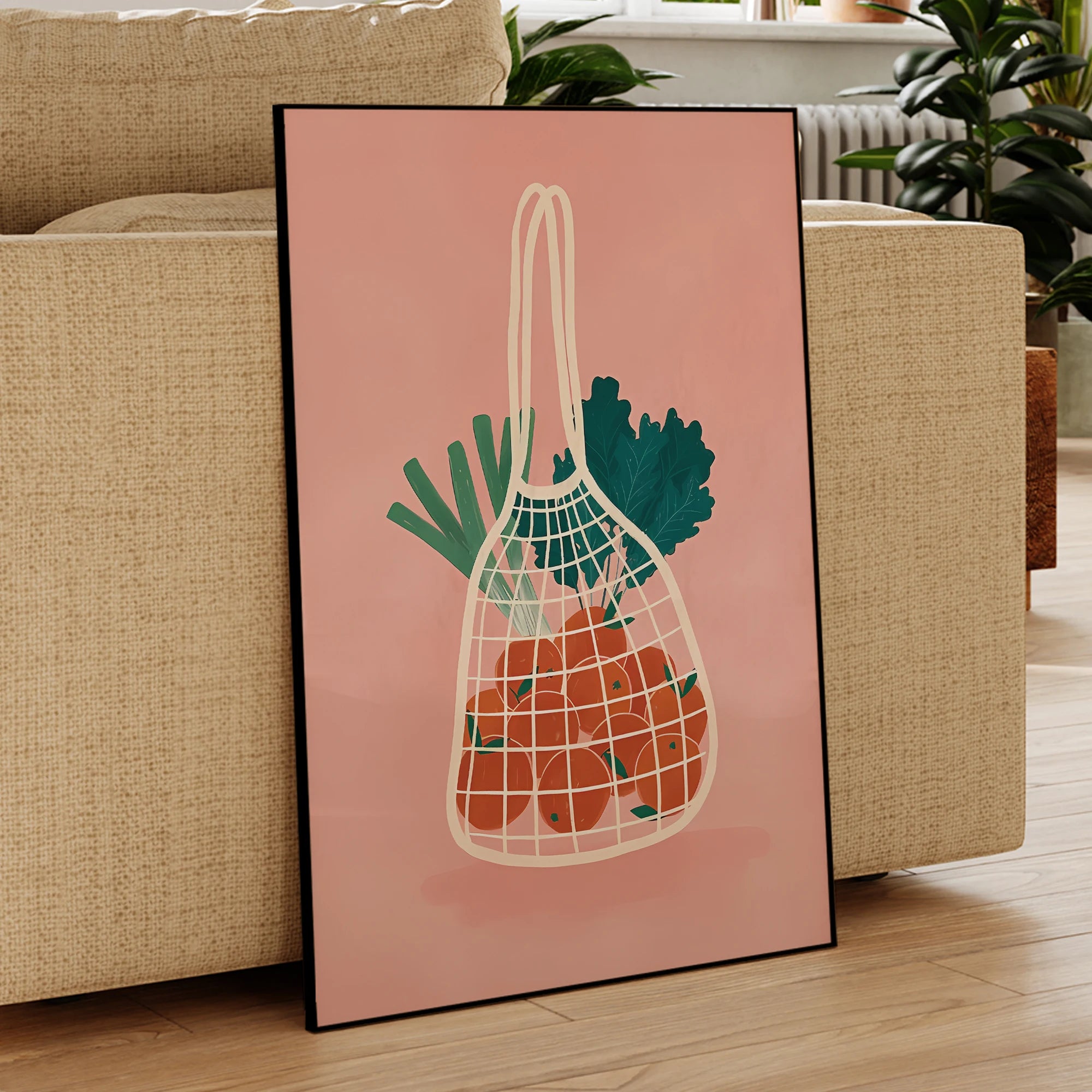 Cuadro moderno de lienzo de frutas y verduras, póster, imagen, sala de estar, dormitorio, decoración impermeable para el hogar