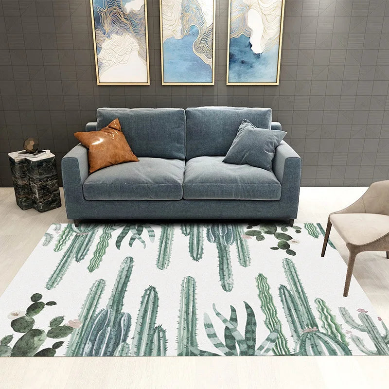 Alfombra Nórdica de Lujo Ligero VIKAMA para Sala de Estar, Sofá, Mesa de Centro, Tapete de Piso para Dormitorio y Salón, Alfombra de Gran Área, Decoración del Hogar