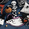 VIKAMA Tapis fantôme d'Halloween confortable et doux en imitation cachemire pour la maison, la chambre à coucher, le paillasson d'entrée