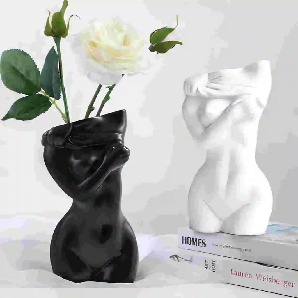 Vase Corps Féminin Vase Corps Pot de Fleurs Forme Féminine Vase Créatif Décoration Salle de Bain Vase Bohème