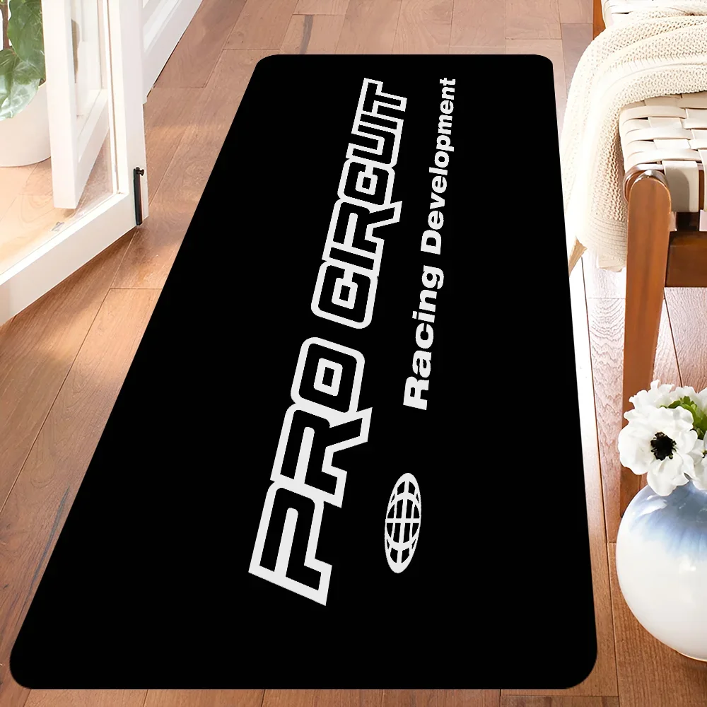 Alfombra larga de franela VIKAMA con grado de carreras, decorativa, antideslizante, suave, acogedora, insonorizada para dormitorio, sofá, junto a la cama, decoración del hogar