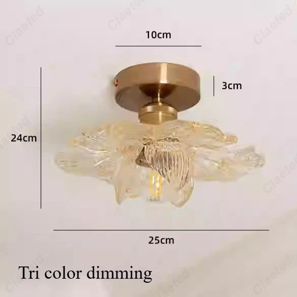 Lámpara de techo LED moderna minimalista con pétalos de flores para sala de estar, pasillo, balcón, iluminación decorativa E27