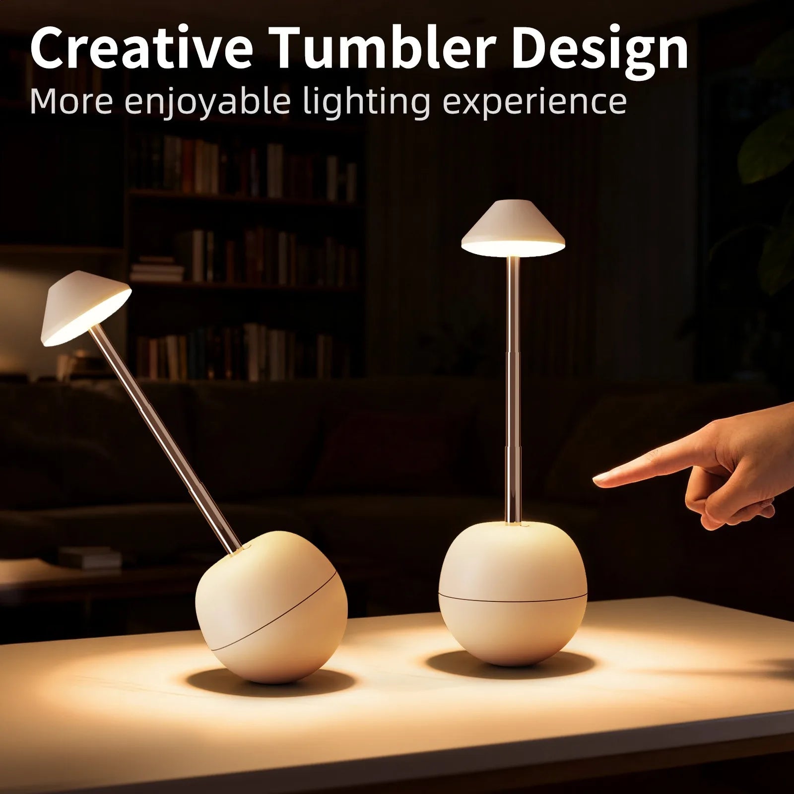 Lampe de bureau tactile LED avec télécommande, hauteur réglable, éclairage RVB, convient pour le salon, la chambre, lampe de chevet.