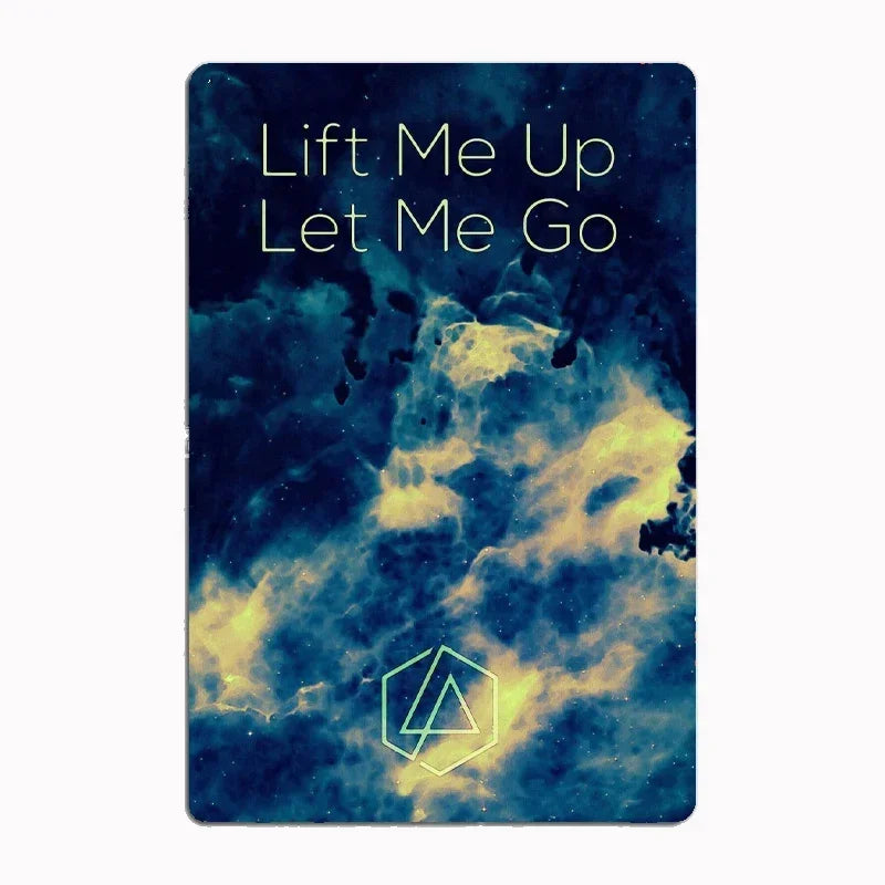 Linkin P-Park Tin Sign Plates by MusicCharmDecor - Retro Metal Posters with Iconic Lyrics & Stage Art, Stylish Design
