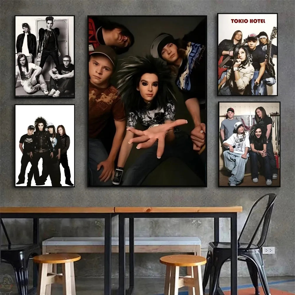 Póster de T-Tokio Hotel, pósteres de alta definición para el hogar, habitación, bar, cafetería, decoración, pintura artística de pared.