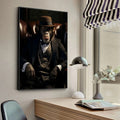 Affiche drôle de singe fumeur chimpanzé en costume de gorille gangsters HD affiches maison chambre bar café décor Art mural peinture photo