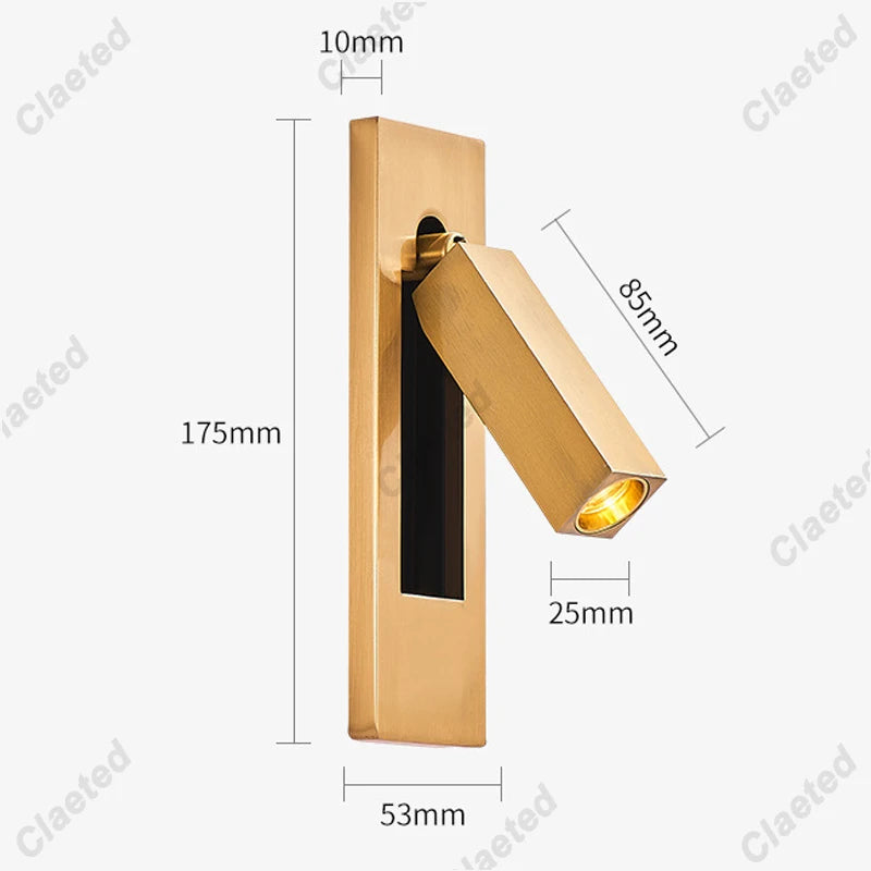 Modern Led Wall Lamp 110V 220V Led 3W Spotlight Sconce Wall Light for Beside Light Bedroom Living room Dining room Night Lights