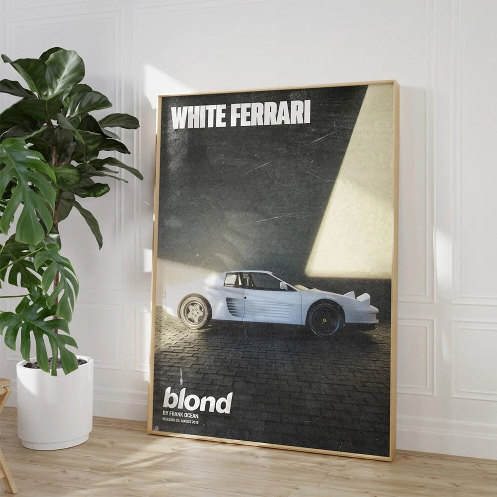 Affiches de Peinture sur Toile pour Décoration Murale d'Album de Musique Rap Hypebeast, Frank Ocean Blond Moderne, pour Salon Maison