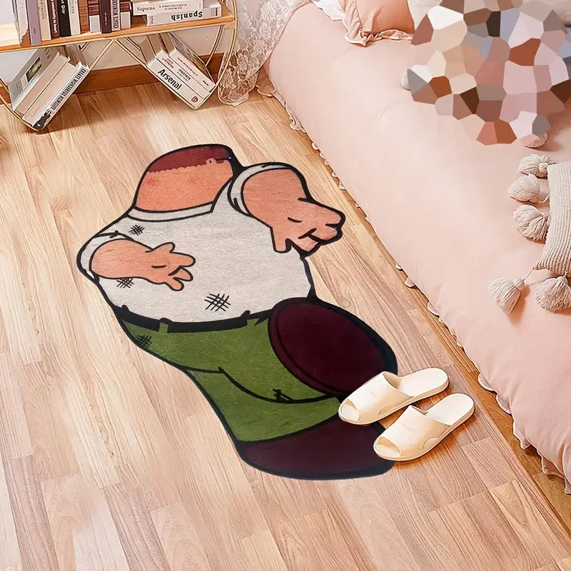 Tapis de personnage d'anime VIKAMA, doux, antidérapant, pour chambre et bureau, paillasson essentiel pour les amateurs d'anime, décoration d'intérieur