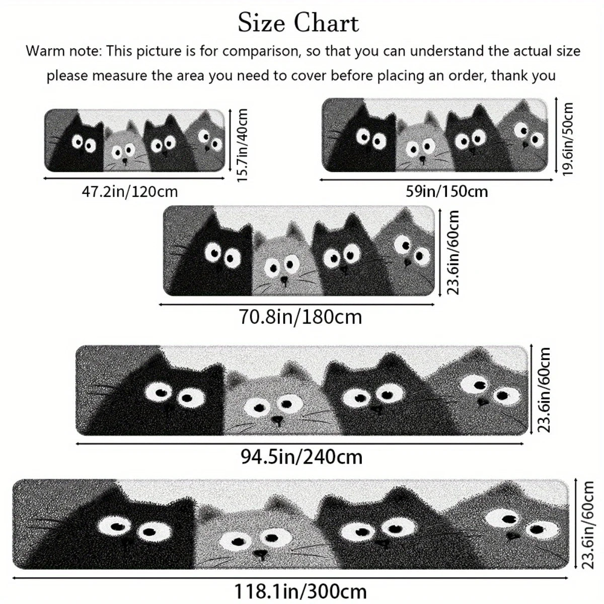Tapis de sol de dessin animé VIKAMA 4 chatons, tapis de bain doux, paillasson, tapis de cuisine, tapis de salon doux d'hiver pour chambre à coucher, maison