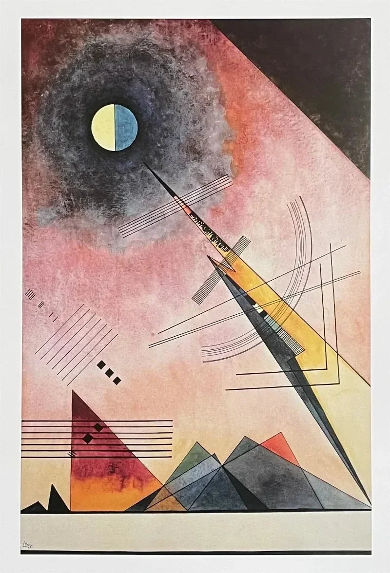 Wassily Kandinsky Descomposición Geométrica Equilibrio Póster Retro Pinturas sobre Lienzo Cuadros de Pared Decoración para el Hogar Museo
