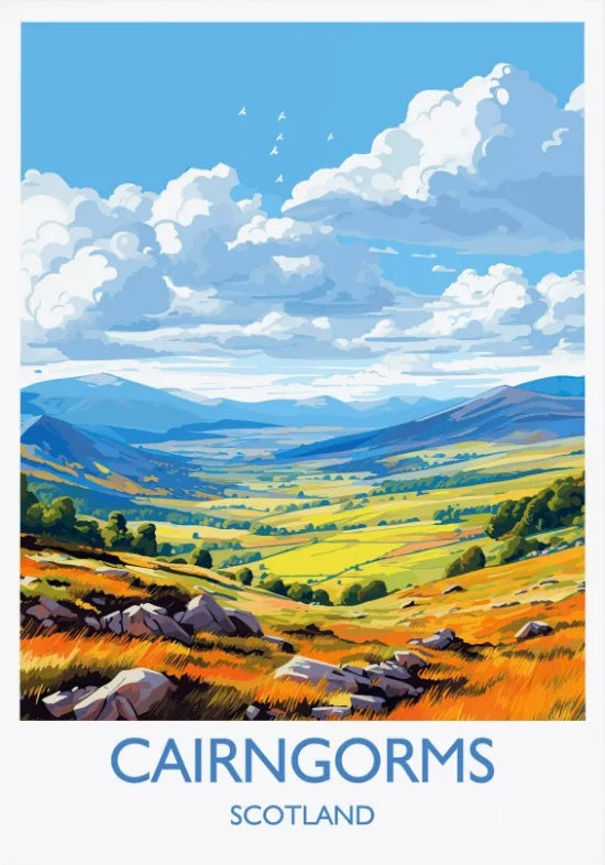 Escocia Tierras Altas St Andrews Edimburgo Glencoe Póster de Viaje Escocia Paisaje Estético Decoración de Pared Impresiones en Lienzo Regalo de Viaje