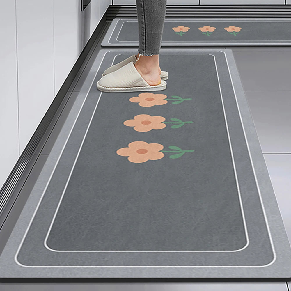 Alfombra de suelo de cocina VIKAMA, alfombra de entrada para sala de estar y dormitorio, decoración del hogar, alfombra larga pequeña para pasillo de lavadero