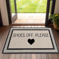 VIKAMA ENLEVEZ VOS CHAUSSURES S.V.P. Tapis Imprimé, Tapis d'Entrée Résistant à la Saleté et Facile à Nettoyer pour Couloirs et Entrées de Chambre Décoration Intérieure