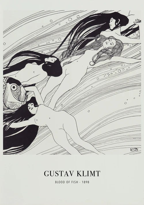 Klimt and Schiele Art Exhibition Print Gustav Klimt Vintage Garden Art Print Egon Schiele Women Famous Painting Decor Canvas Art