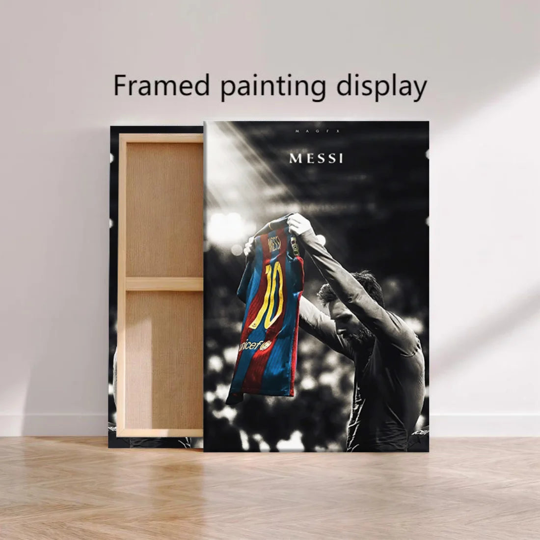 Classic Vintage Wall Art Football Star Lionel Messi HD Canvas Printed Poster Home Living Room Club Decoration Collection Gift