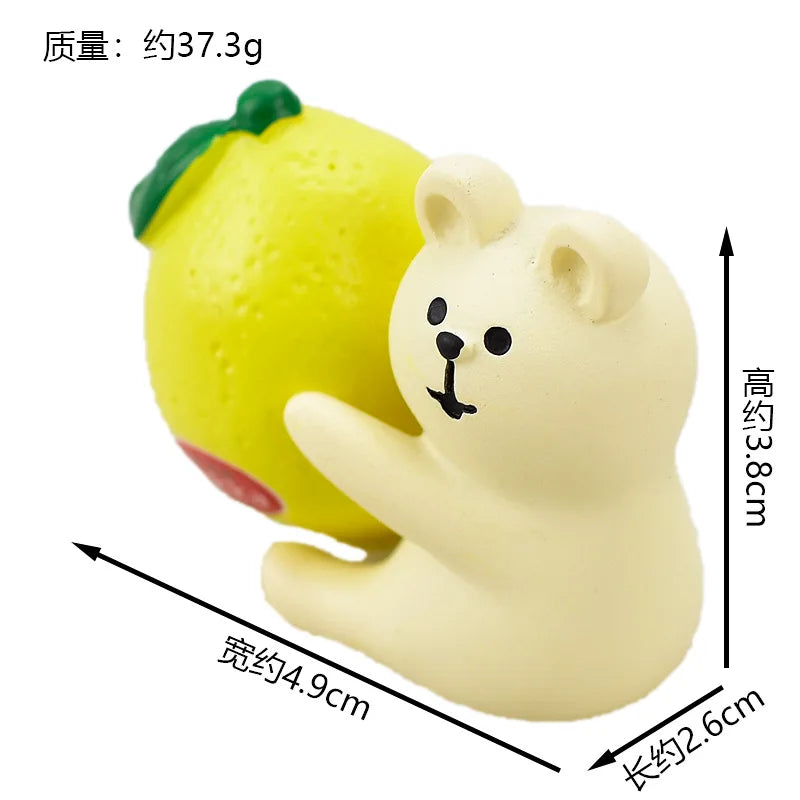 ZAKKA Lindas figuras de gato bebiendo Shiba Inu, modelo de resina, árbol de pomelo, jardín de hadas, decoración de escritorio, regalos