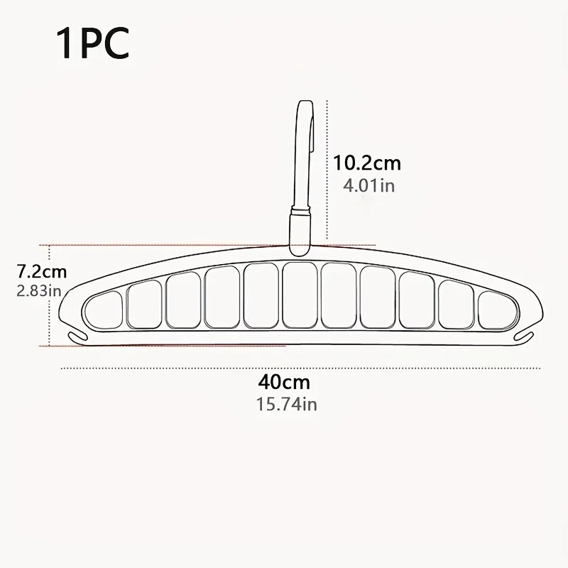 ¡1 Percha multiorificio que ahorra espacio! Plegable para el hogar/dormitorio/viajes – Apta para pantalones/camisas/faldas