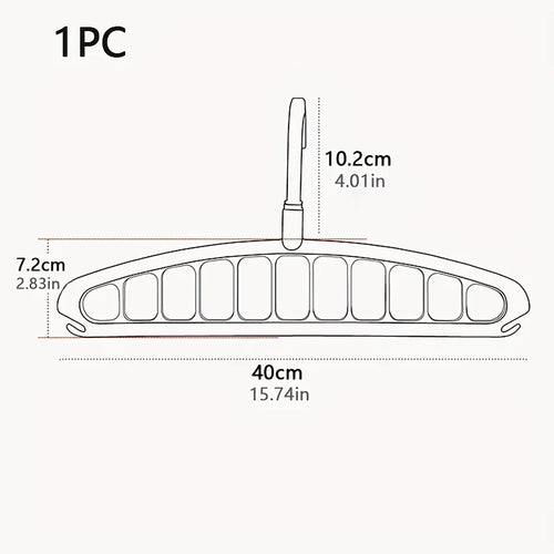 1PC Multi-Hole Space-Saving Clothes Hanger! Foldable for Home/Bedroom/Travel – Fits Pants/Shirts/Skirts