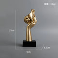 Escultura de cara abstracta de 27 cm, de resina, pensador, figuras para escritorio, oficina, sala de estar, mesa, colección, decoración de figuritas.