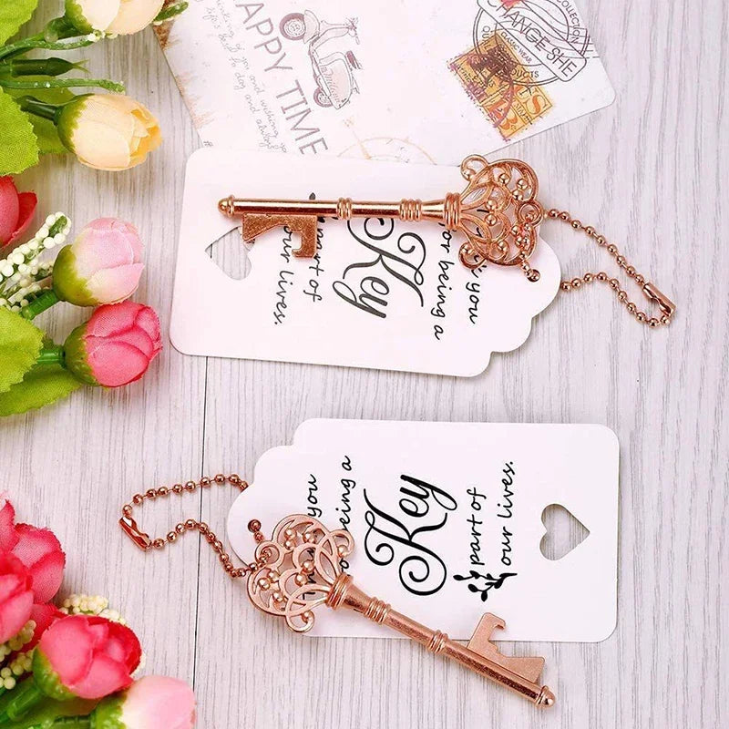 50 décapsuleurs en forme de couronne, ouvre-bouteille de bière et de vin, cadeaux de mariage pour les invités, décoration rustique de maison et de fête