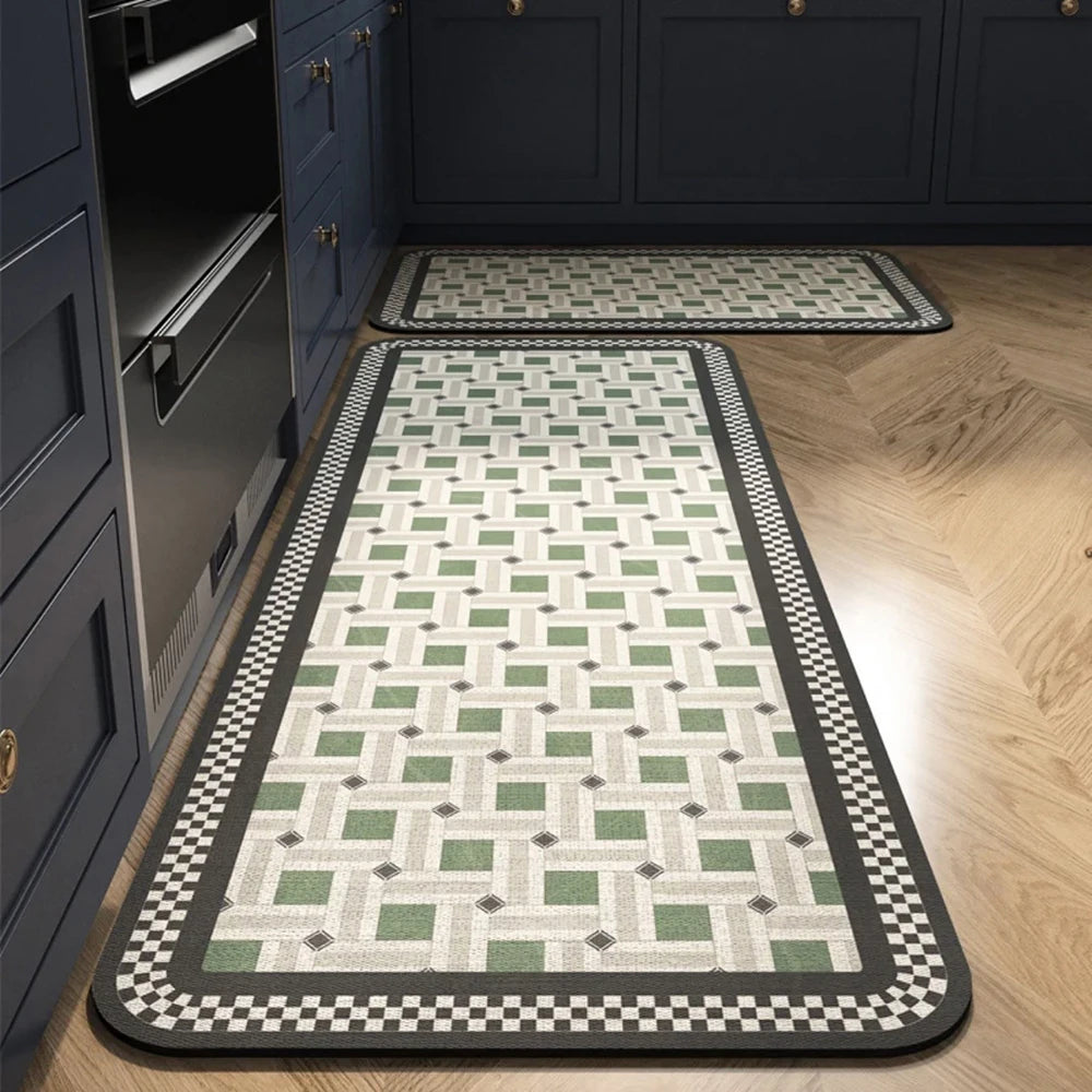 Alfombra de suelo de cocina VIKAMA, alfombra de entrada para sala de estar y dormitorio, decoración del hogar, alfombra larga pequeña para pasillo de lavadero