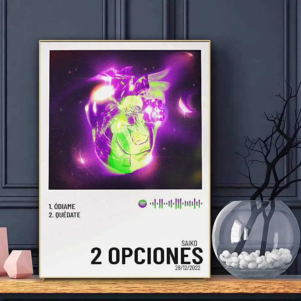 Póster de la cantante SAIKO, arte HD, pared pegadiza, impermeable, decoración para sala de estar, bar