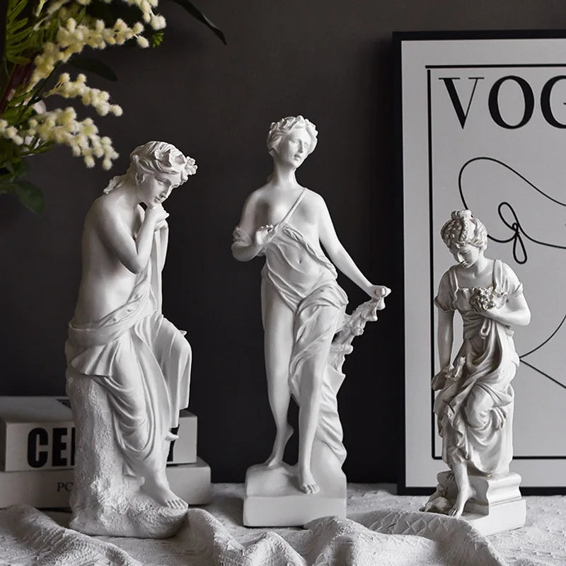 Grèce antique Vénus Déesse Émergente Sculpture en Résine Faite à la Main Statue Classique Féminine Ornement Aphrodite Décor Collectionneur d'Art