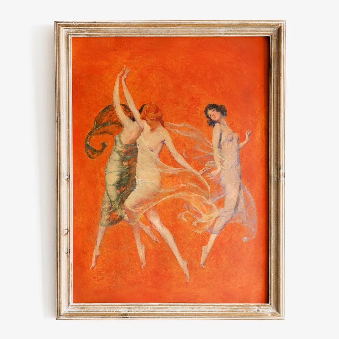 Warren B. Davis - Estampa artística La danza de las tres musas, Estampa artística de calidad museo